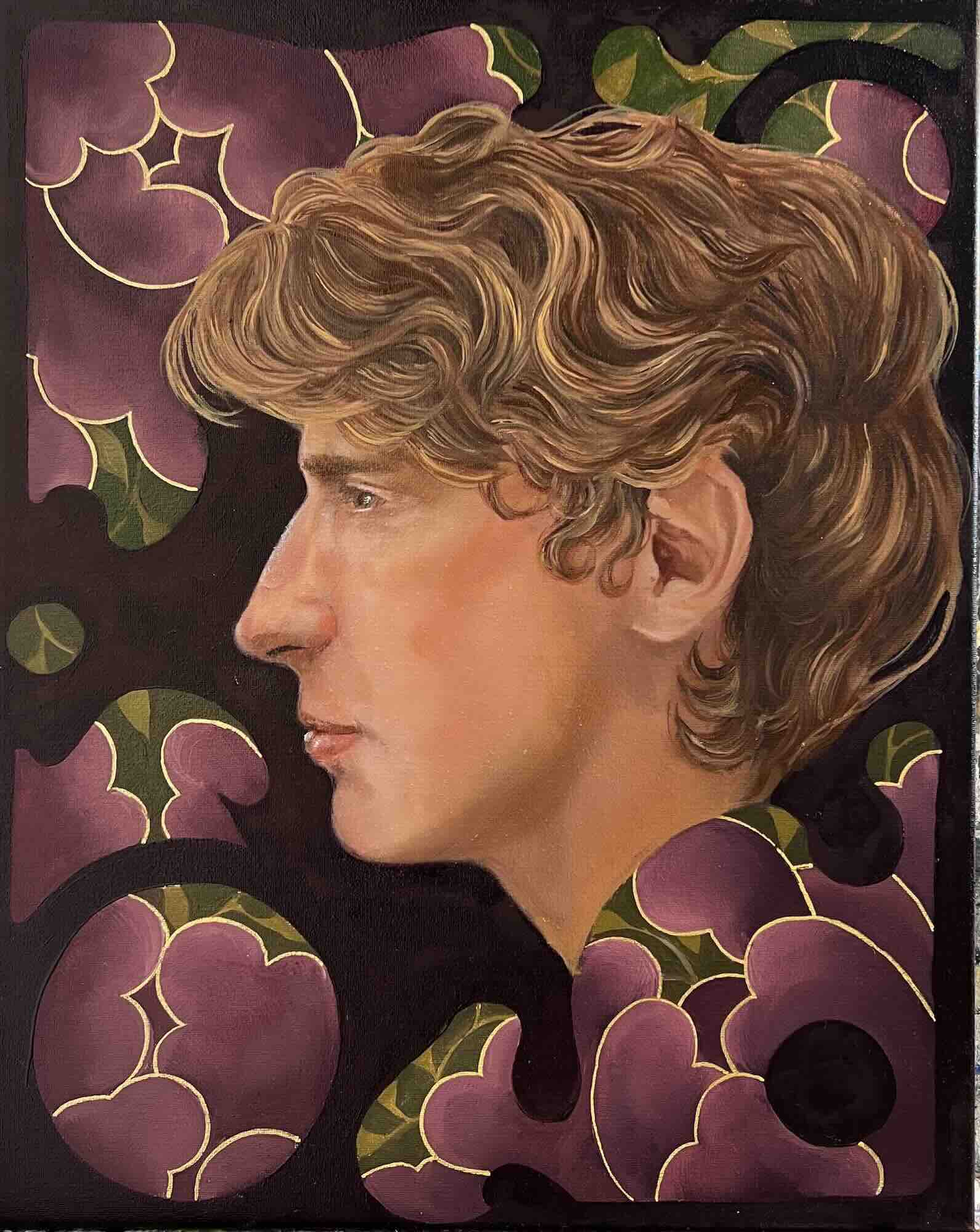 F, Oil on Canvas